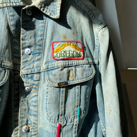 70’s Lee Patched Denim Jacket - Medium