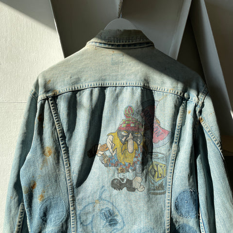 70’s Lee Patched Denim Jacket - Medium