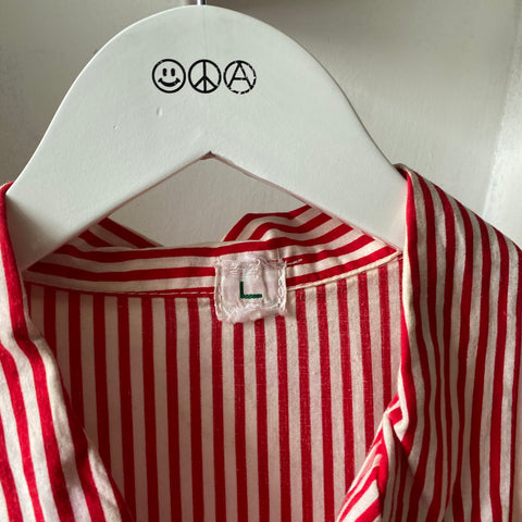 70's Striped Work Shirt - Large