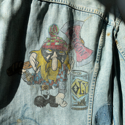 70’s Lee Patched Denim Jacket - Medium