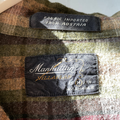 70’s Manhattan Flannel Loop Collar - Medium