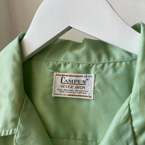 60's Never Iron Loop Collar Shirt - Large