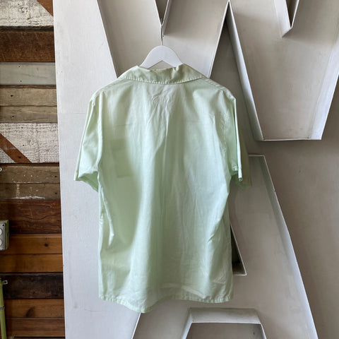 60's Short Sleeve Loop Collar Shirt - XL