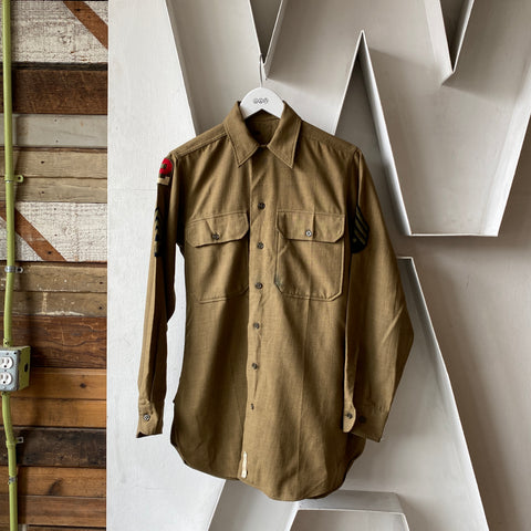 40's Wool Military Shirt - large