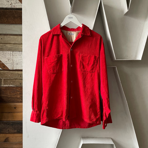 50’s Corduroy Button Up - Large