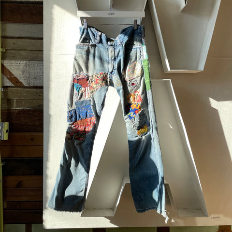 70’s Lee Patchwork Denim - 31” x 28”