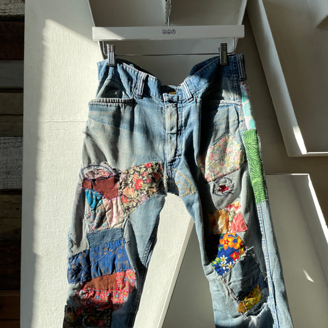 70’s Lee Patchwork Denim - 31” x 28”