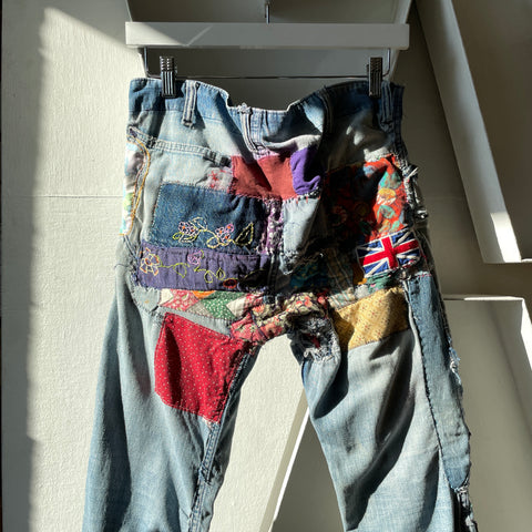 70’s Lee Patchwork Denim - 31” x 28”