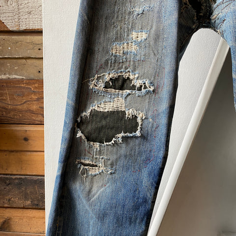 60's Big E Repaired Levi's Redlines 501 - 33” x 27”