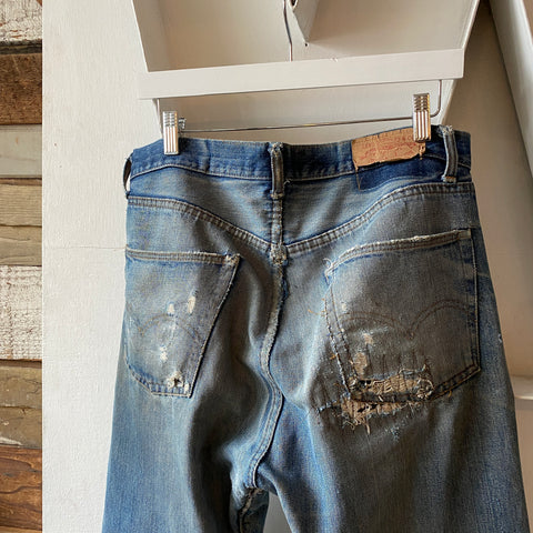 60's Big E Repaired Levi's Redlines 501 - 33” x 27”