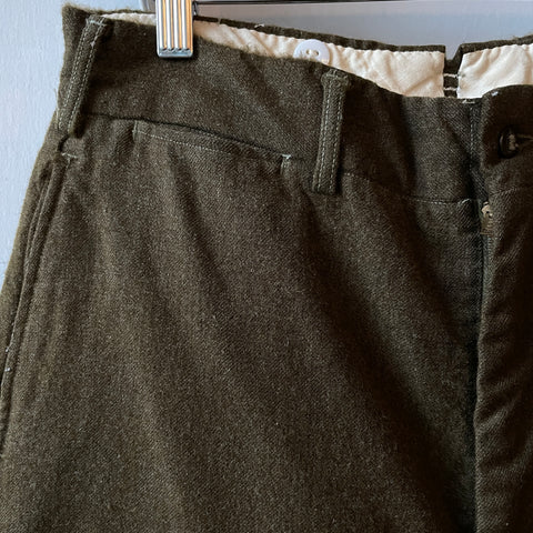 50’s Wool Military Trousers - 29” x 28”