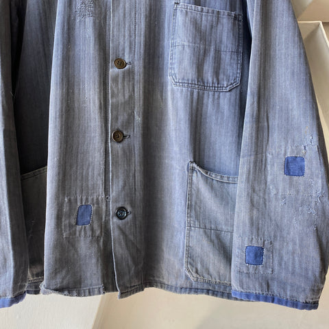 60's HBT French Chore Coat - Medium