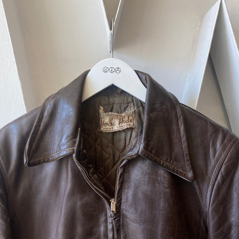 60's Horsehide Jacket - Medium