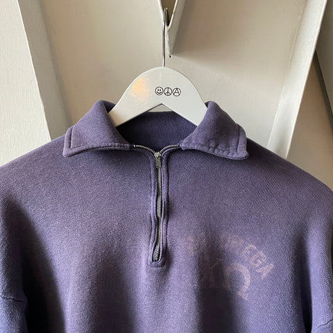 60’s Chi Omega Quarter Zip Sweatshirt - Large