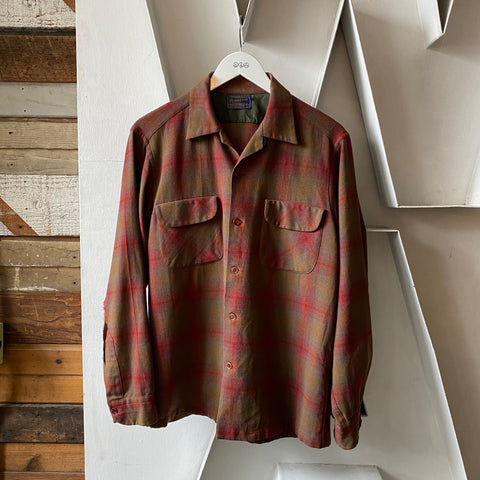 50's Flannel Board Shirt - Medium