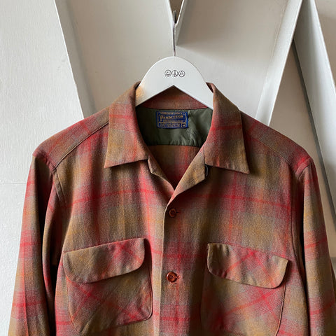 50's Flannel Board Shirt - Medium
