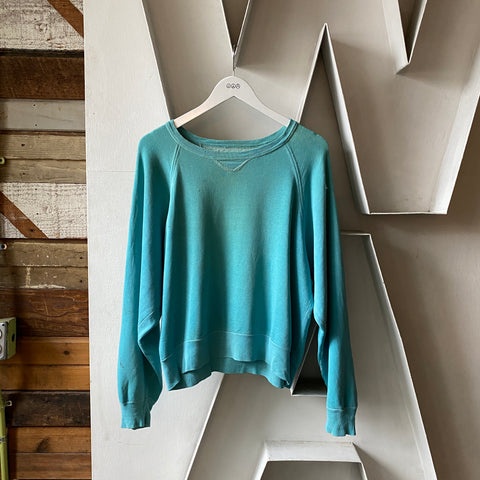 60's Teal Raglan - Medium