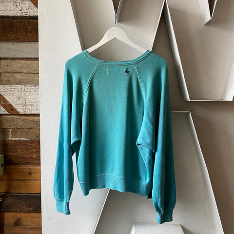 60's Teal Raglan - Medium