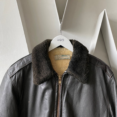 80's LL Bean G-1 Shearling Jacket - Large