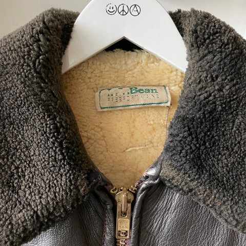 80's LL Bean G-1 Shearling Jacket - Large