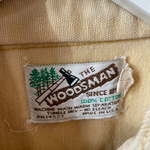 60’s Thrashed Heavy Cotton Work Shirt - Large