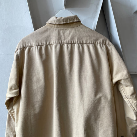 60’s Thrashed Heavy Cotton Work Shirt - Large
