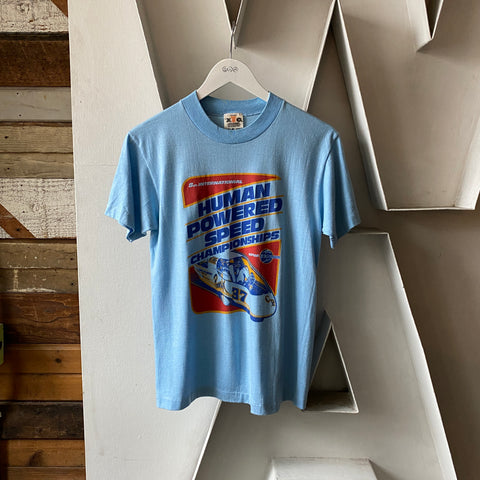 80's Human Powered Speed Tee - Medium