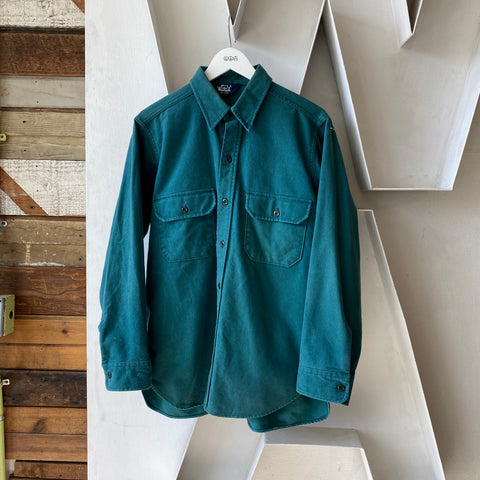 80's Woolrich Button Up - Large