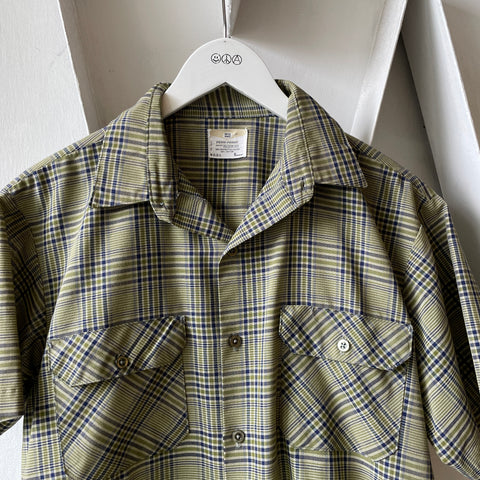 60’s Penney’s Plaid Button Up - Medium