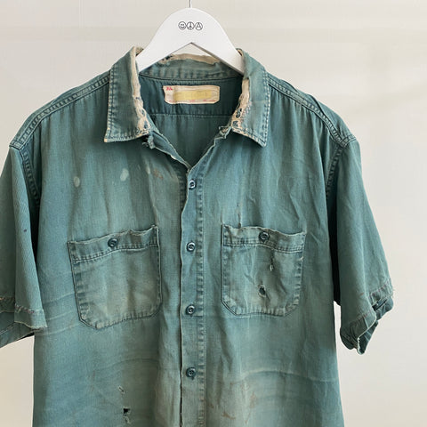 70's Thrashed Button Up - XL