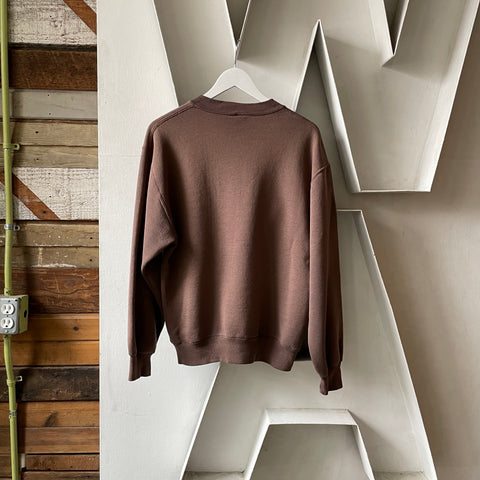 90's Brown Russell Crewneck - Medium