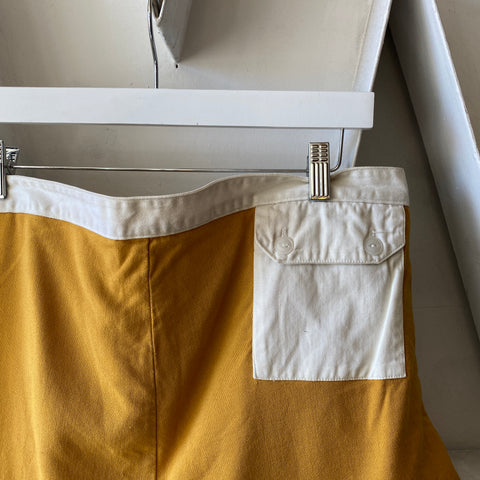 60's Mustard Trunks - 35” x 3.5”