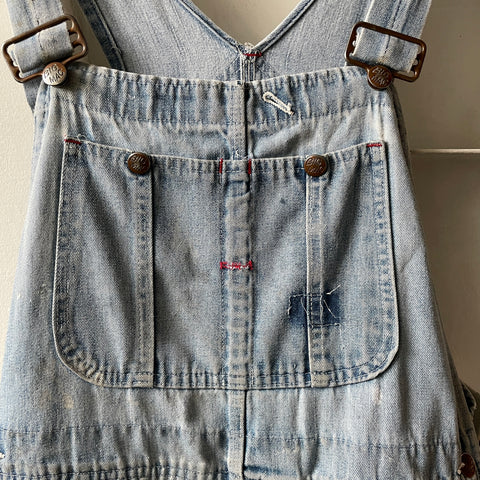 60’s Faded Big Mac Denim Overalls - 30"-32" x 28”