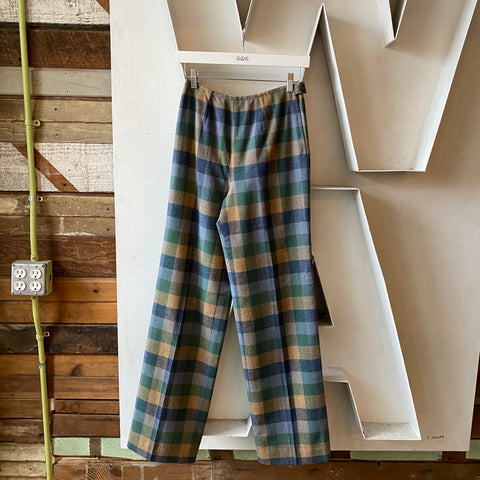 80's Pendleton Plaid Pants - 26” x 32.5”