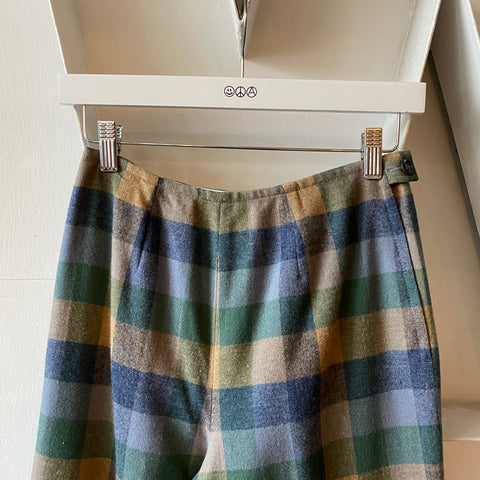 80's Pendleton Plaid Pants - 26” x 32.5”