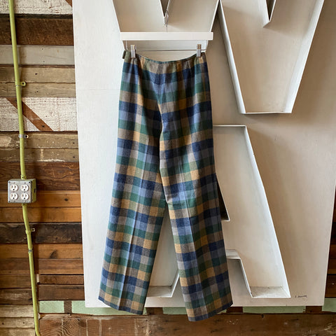 80's Pendleton Plaid Pants - 26” x 32.5”