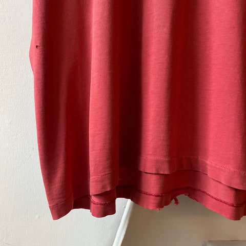 80's Red Pocket Tee - Large