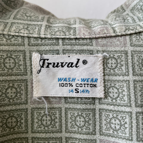 60’s Truval Patterned Loop Collar - Small