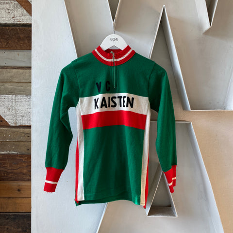 70's Wool Cycling Jersey - Small