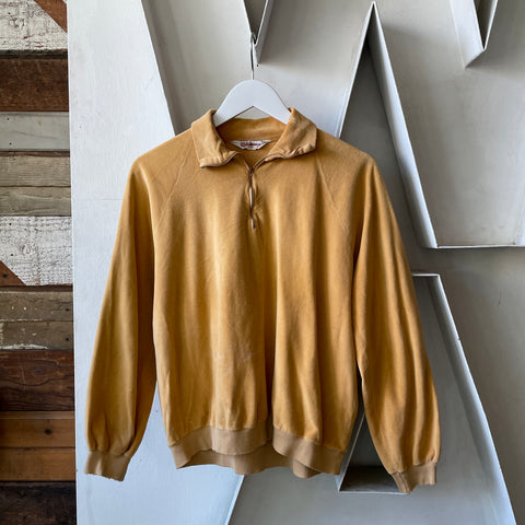 60's Munsingwear Chenille 1/4 Zip - Large