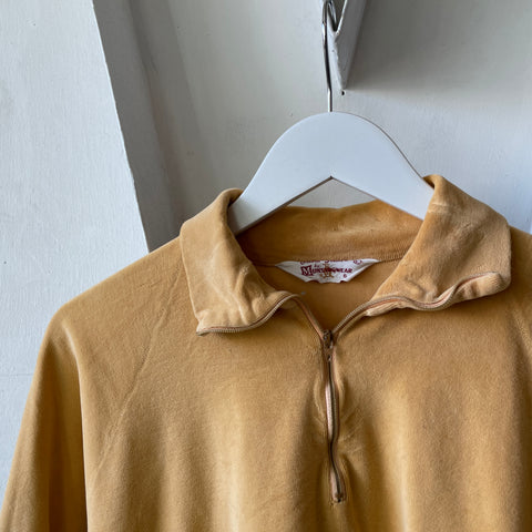 60's Munsingwear Chenille 1/4 Zip - Large
