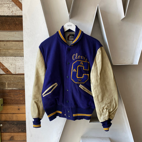70's Clovis Varsity Jacket - Large