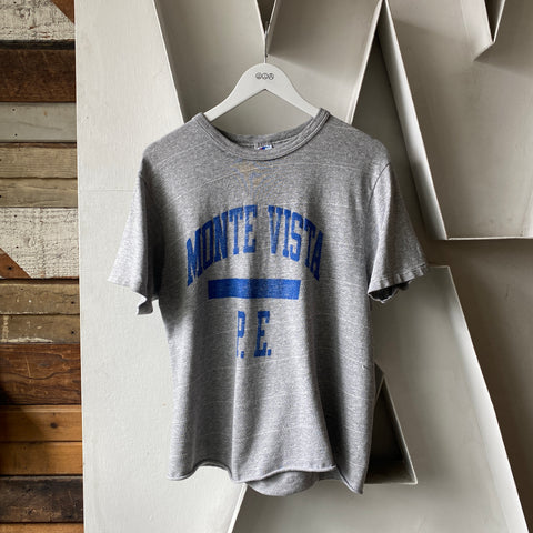 90's Cropped PE Shirt - Medium
