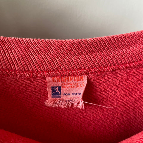 60's Champion Collegiate Raglan Sweatshirt - Large