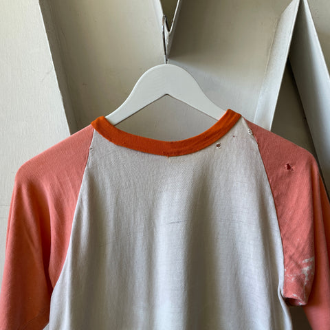 70’s Russell Thrashed Raglan Fader - XS