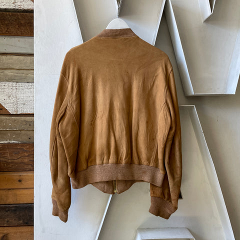 50’s Field & Stream Suede Zip Bomber - Medium