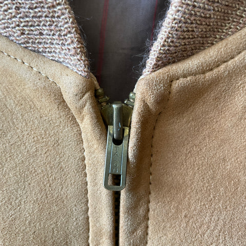 50’s Field & Stream Suede Zip Bomber - Medium