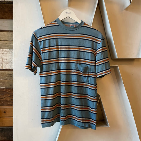 70’s Thrashed Striped Pocket Tee - Small
