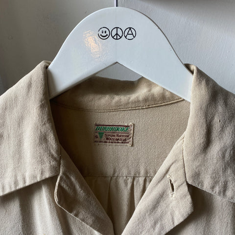 50’s Spun Rayon Button Up - Small