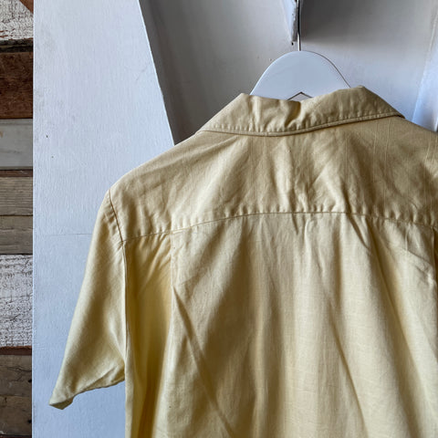70's Loop Collar Button-Up - Medium